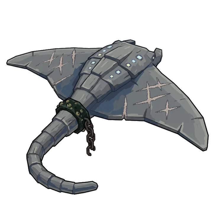 Concept: the Storm Ray, a vast manta with ring-iron tethers